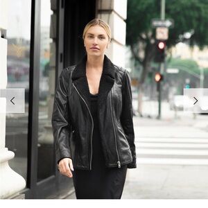 Mauritius Gila black leather jacket NWT